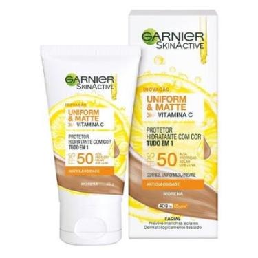 Imagem de Protetor Solar Hidratante Garnier Uniform & Matte Vitamina C Morena-Unissex