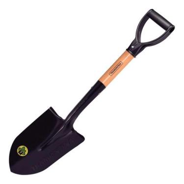 Imagem de Pá de Bico Pequena em Aço com Empunhadura Plástica Reta com Cabo 45 cm