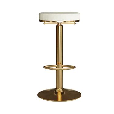 Imagem de Bancos de bar de altura ajustável – Cadeiras altas giratórias de 360° para ilha de cozinha e bar doméstico, suporta até 200 kg, solução de assento elegante e confortável