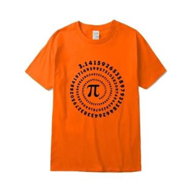 Imagem de Camiseta Masculina 100% Algodão Com Estampa Divertida De Pi, Verão, So