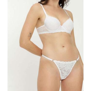 Imagem de Calcinha String Renda Marisa-21190, Branco, P