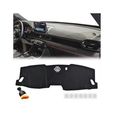 Imagem de WBLATP Capa de painel para Toyota Corolla 2019 2020 2021 2022 2023 2024 2025 com escova de poeira antiderrapante para painel de console central protetor solar almofada acessórios interiores