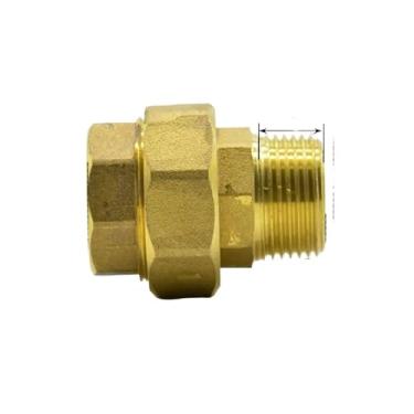 Imagem de DN25 G 2.5 cm BSPP fêmea para macho soquete de latão união conector adaptador água gás óleo