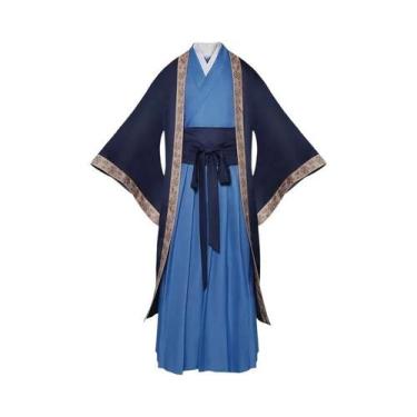 Imagem de Fantasia De Cosplay De Anime Para Homens, Kimono Robe Com Acessórios P