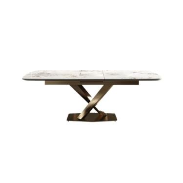 Imagem de Mesa de jantar, mesa de jantar retrátil, mesa de jantar, apartamento, moderno, multifuncional, mesa de cozinha moderna