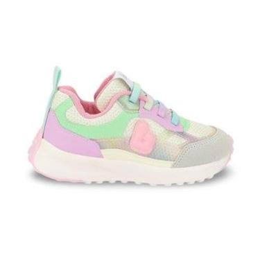 Imagem de Tênis Infantil Menina Bibi Jogging Rosa Verde-Feminino