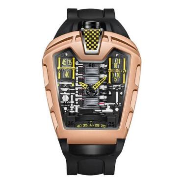 Imagem de Relógio de quartzo genérico masculino esportivo de 45 mm, silicone, im