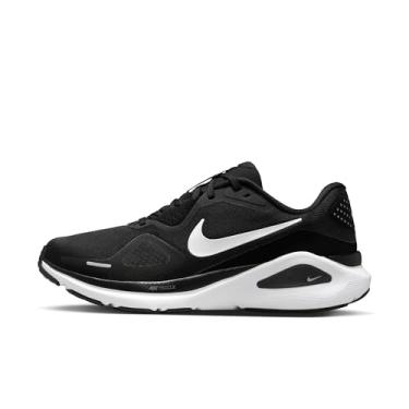 Imagem de Nike Tênis feminino Structure 26, preto/branco/cinza claro/prata metálico, 40