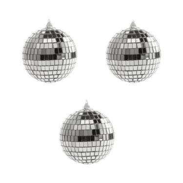 Imagem de Bola Espelhada Prateada 4D 20PCS Decoração Para Árvore De Natal Para F