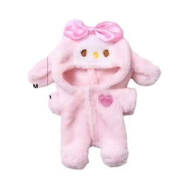 Imagem de Roupa De Pelúcia Kawaii De Tubarão Para Mini Bonecas Labubu Idol V1 V2