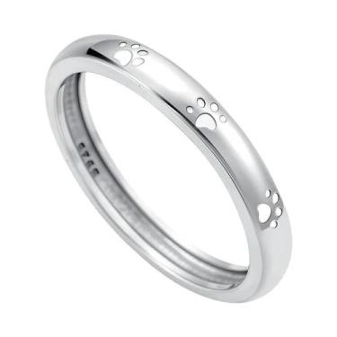 Imagem de Anel Feminino De Prata Esterlina 925 Com Mini Snoopy, Diamante Rosa De