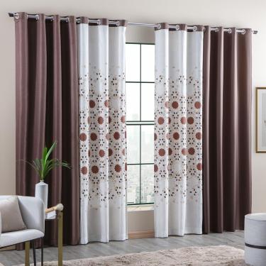 Imagem de Cortina Linha Combinada 300x250cm Tunes Casa D’oro Sultan