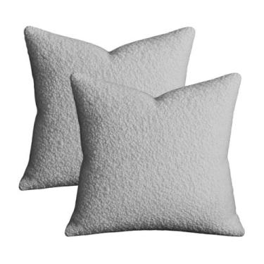 Imagem de 02 Capas para Almofadas CAPRI 50cmx50cm - Love4home, Cinza Claro