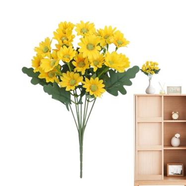 Imagem de Flores falsas ao ar livre, decoração de flores artificiais eternas, plantas eternas à prova de intempéries para varanda, janela, jardim, vaso, pátio, passarela