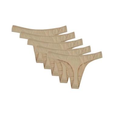 Imagem de Conjunto De 5 Calcinhas De Algodão De Cintura Baixa Para Mulheres, G-S