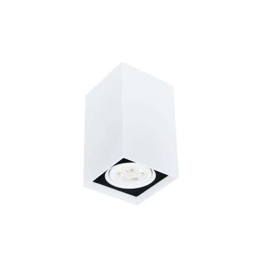 Imagem de Spot De Sobrepor Newline Cube Par 20 E27 Bivolt Branco Preto