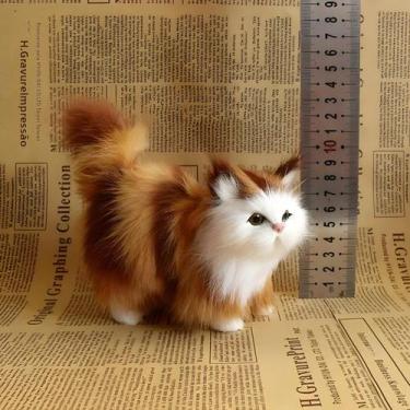 Imagem de Brinquedo De Pelúcia De Gato Fofo E Macio, Modelo Realista De Gatinho 