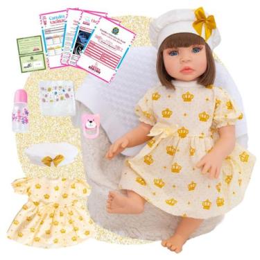Imagem de Bebê Reborn Boneca Realista Em Silicone Promoção Pode dar Banho - ADOR