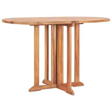 Imagem de Mesa de Jardín Plegable Mariposa Ergode de Madera de Teca Maciza 120x7