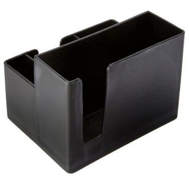 Imagem de Kit 16 Portas Sachês Guardanapos Açúcar Organizador Coza Bancada Preto