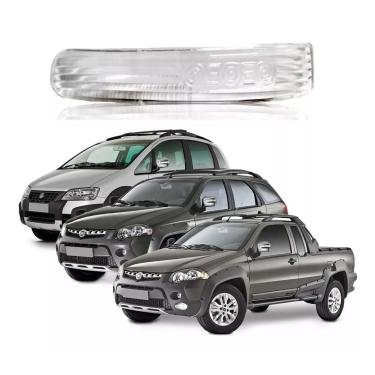 Imagem de Lente Do Pisca Seta Retrovisor Fiat Idea Strada Pálio Adventure Lado Esquerdo