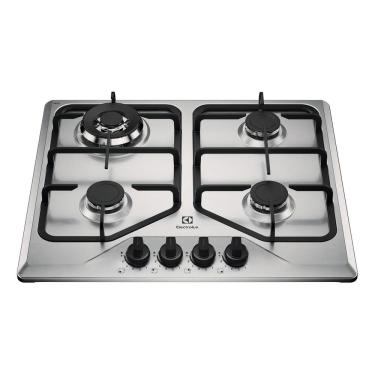 Imagem de Cooktop 4 Bocas A Gas Experience Cook Pro Inox - Electrolux Preto 127/220v