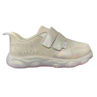 Imagem de Tênis Infantil Pampili Com Luz Led Brilhante Menina Conforto e Diversão-Feminino