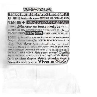 Imagem de Adesivos Decorativo Regras Do Lar Com Palavras Motivacional