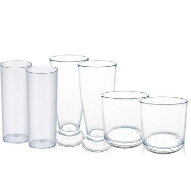 Imagem de Jogo de Copo Acrilico PS 6 peças - KrystalON Copos