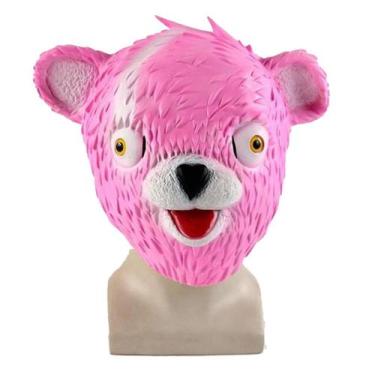 Imagem de Máscara Pink Bear Headgear Full Face Latex Party Cosplay - yiweisai