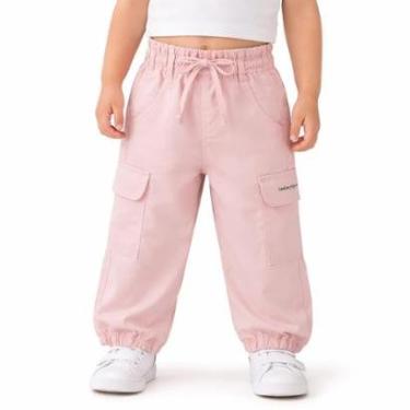 Imagem de Calça Infantil Look Jeans Clochard Rosa - 01 - ROSA-Feminino
