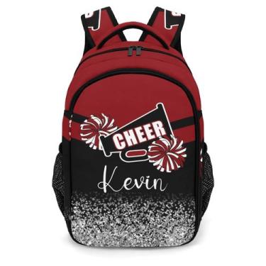 Imagem de Mochila XOZOTY Red Cheerleader Cheer personalizada com nome