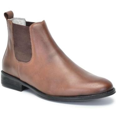 Imagem de Bota masculino cano alto em couro legitimo cor Café AE41 - N7, Cafe, 3