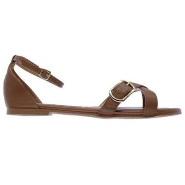 Imagem de Sandália Rasteira Feminina Vizzano 6371.1006 Marrom-Feminino