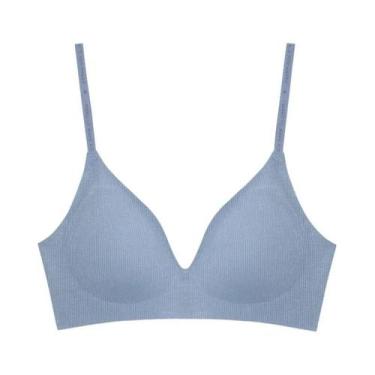 Imagem de Sutiã Sem Fio Feminino Com Decote Em V Profundo E Acolchoado S-XL, Sut