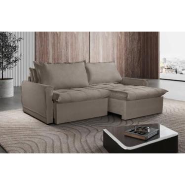 Imagem de Sofá Cama Amsterdã Caixa Zero 260m Retrátil e Reclinável Movenzo Estof