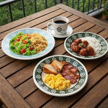 Imagem de Aparelho Jantar Oxford Donna Bosque Jogo Kit 10pçs 2 Pessoas - Genéric