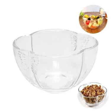 Imagem de Bowl De Vidro Pote Para Sobremesa Borboleta Butterfly Cor Transparente