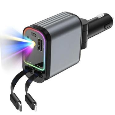 Imagem de Carregador Veicular Automotivo Usb Turbo Carro Caminhonete Projetor Te