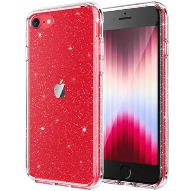 Imagem de Capa de celular JeTech Glitter para iPhone SE 3/2 (2022/2020) 4,7"