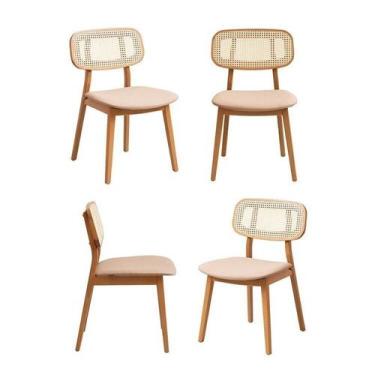 Imagem de Kit 4 Cadeiras Madeira Maciça Liz CabeCasa MadeiraOriginals - CabeCasa