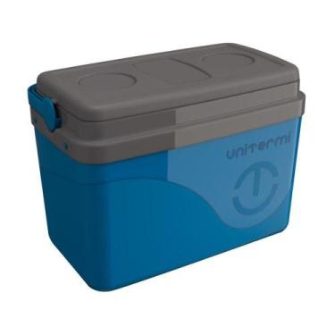 Imagem de Caixa Térmica Cooler 30 Litros Com Azul - Unitermi
