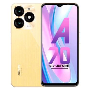 Imagem de Itel A70 A665L 256/4GB - Dourado +FONE SEM FIO