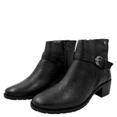 Imagem de Bota Bottero Cano Curto Salto Bloco Feminina-Feminino