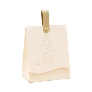 Imagem de Conjunto De 10 Caixas De Presente Com Design De Árvore De Natal Em Cou