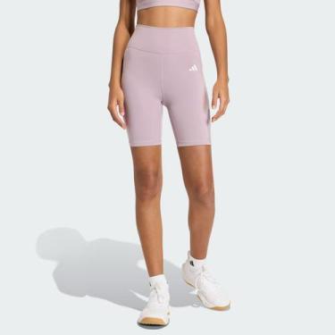 Imagem de Shorts Adidas ESS Optime 7in Feminino Lilás, GG