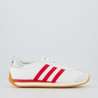 Imagem de Tênis Adidas Runvista Feminino Branco e Vermelho, 36