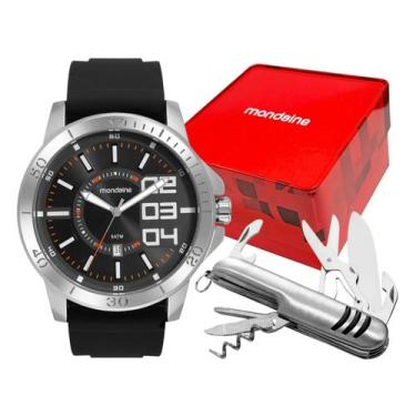 Imagem de Relógio Masculino Mondaine Esportivo Preto 50m 99734G0MVNI2K1