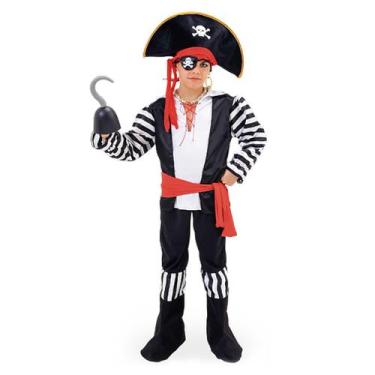 Imagem de Fantasia Halloween Infantil Pirata com Cinto e Bandana - Anjo Fantasia