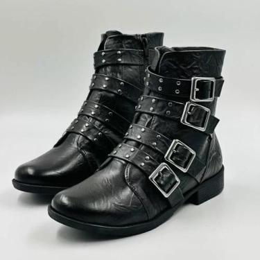 Imagem de Bota Piccadilly Leci Cano Curto Salto Baixo Conforto - 09670, Preto, 3